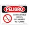 Signmission OSHA Danger, Diesel Fuel Flammable No Smoking Spanish, 5in X 3.5in Decal, OS-DS-D-35-LS-1128 OS-DS-D-35-LS-1128 - alternate 1